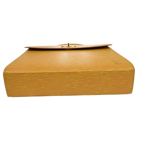 LOUIS VUITTON LV Logo Malesherbes Hand Bag Epi Leather Yellow M52379 83KA667 - Picture 6 of 16